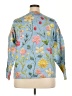 Shein Curve Floral Blue Pullover Sweater Size 18 Plus (3) - photo 2