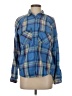 The North Face Plaid Blue Long Sleeve Button-Down Shirt Size S - photo 1