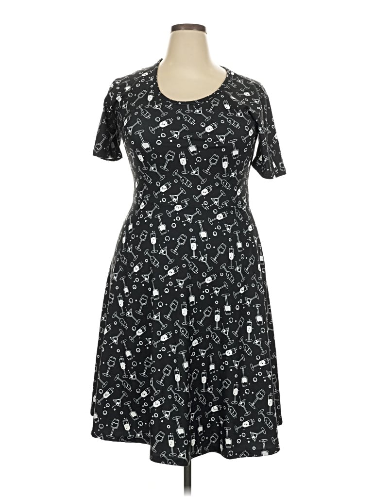 Pre-owned Assorted Brands Casual Dress In Black