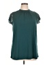 Torrid Teal Short Sleeve Blouse Size 1X Plus (1) - photo 1