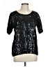 Unbranded Metallic Black Short Sleeve T-Shirt Size L - photo 1