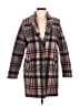 Divided by H&M 100% Polyester Plaid Brown Coat Size 6 - photo 1