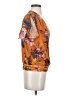 Tiny 100% Rayon Orange Short Sleeve Blouse Size S - photo 4