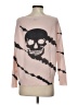 Skull Cashmere 100% Cashmere Tie-dye Pink Cashmere Pullover Sweater Size XS - photo 2