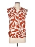 Cupcakes & Cashmere 100% Polyester Orange Sleeveless Blouse Size M - photo 1