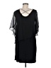 MSK 100% Polyester Black Cocktail Dress Size M (petite) - photo 2
