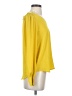 Ann Taylor LOFT 100% Polyester Yellow Long Sleeve Blouse Size XS - photo 4