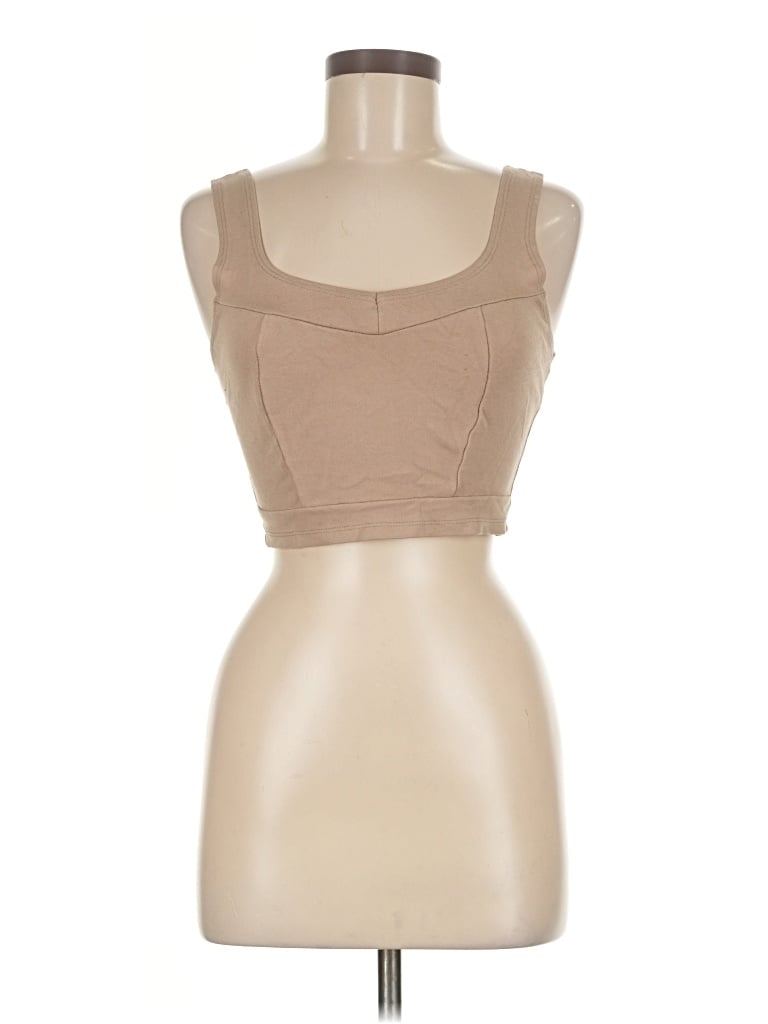 Pre-owned Assorted Brands Sports Bra In Tan