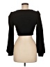 Shein Black Long Sleeve Top Size 6 - photo 2