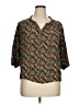 Democracy 100% Rayon Teal 3/4 Sleeve Blouse Size 1X - photo 1