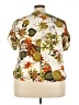 Shein Curve Ivory Short Sleeve Blouse Size 3X - photo 2