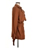 Shein 100% Polyester Brown Trenchcoat Size 6 - photo 4