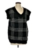 Shein Houndstooth Black Sweater Vest Size 4 - photo 1