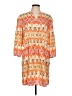 Etcetera 100% Cotton Print Orange Casual Dress Size 10 - photo 1
