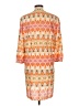 Etcetera 100% Cotton Print Orange Casual Dress Size 10 - photo 2