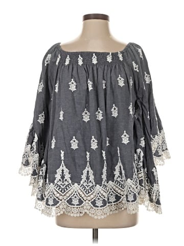 RUBY YAYA 3/4 Sleeve Blouse (view 1)