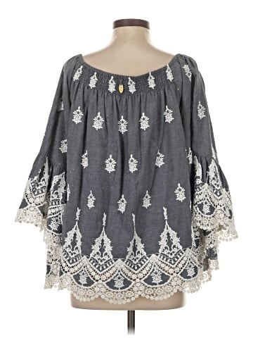RUBY YAYA 3/4 Sleeve Blouse (view 2)