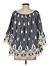 RUBY YAYA 100% Cotton Gray 3/4 Sleeve Blouse Size S - photo 2