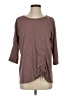 Garnet Hill Brown 3/4 Sleeve Top Size S - photo 1