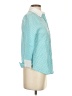 Tabi Houndstooth Teal 3/4 Sleeve Button-Down Shirt Size XS - photo 4