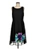 Studio 1 100% Polyester Graphic Black Cocktail Dress Size 8 - photo 1