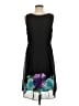 Studio 1 100% Polyester Graphic Black Cocktail Dress Size 8 - photo 2