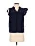 Daniel Rainn 100% Cotton Blue Sleeveless Blouse Size S - photo 1