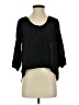 Sparkle & Fade 100% Polyester Black 3/4 Sleeve Blouse Size S - photo 1