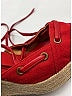 Hermès Red Leather Espadrille Platform Wedges Size 6 1/2 (estimated) - photo 5