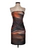 Shein Graphic Brown Cocktail Dress Size S - photo 1