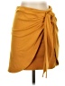 Lulus Solid Orange Casual Skirt Size S - photo 1
