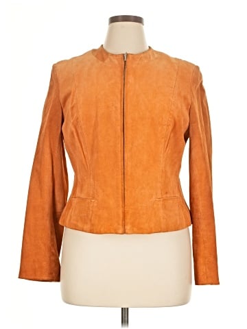 AK Anne Klein Leather Jacket (view 1)