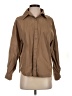 DAZY 100% Cotton Brown Long Sleeve Button-Down Shirt Size S - photo 1