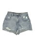 Princess Polly Blue Denim Shorts Size 4 - photo 1