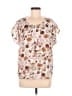 Forever 21 100% Polyester Ivory Short Sleeve Blouse Size M - photo 1