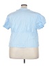 Torrid Blue Short Sleeve Blouse Size 4X Plus (4) - photo 2