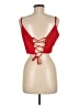 Lulus 100% Polyester Red Sleeveless Top Size M - photo 2
