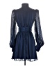 Aqua 100% Polyester Blue Cocktail Dress Size XS - photo 2