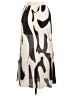 Shein 100% Polyester Graphic Ivory Casual Skirt Size 6 - photo 2