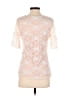 DressBarn Ivory Short Sleeve Top Size S - photo 2