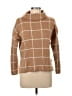 Ecowish Plaid Brown Turtleneck Sweater Size L - photo 1