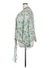 Paris To Jena 100% Polyester Green Kimono Size 2X - photo 5