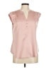 Candie's 100% Polyester Pink Short Sleeve Blouse Size M - photo 1
