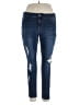 Maurices Hearts Blue Jeans Size 14 Short - photo 1