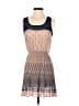 Solemio Graphic Tan Cocktail Dress Size S - photo 1
