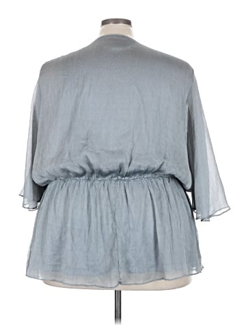 American Glamour by Badgley Mischka 3/4 Sleeve Blouse (view 2)
