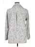 Zara Animal Print Silver 3/4 Sleeve Button-Down Shirt Size XL - photo 2