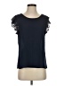Papermoon 100% Polyester Black Short Sleeve Top Size S - photo 1