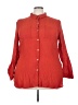 Cato Red 3/4 Sleeve Button-Down Shirt Size 22 - photo 1