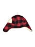 Carter's 100% Cotton Plaid Burgundy Red Winter Hat Size 3-9 mo - photo 2